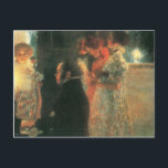 Gustav Klimt-Schubert bij Piano II Briefkaart<br><div class="desc">Dit symbolimeesterwerk, Schubert op de Piano II, is gemaakt door de beroemde schilder, Gustav Klimt, die in 1899 olie op het canvas gebruikte. Gustav Klimt was een Oostenrijkse symboliste schilder en een van de meest prominente leden van de Wenen-afscheidingsbeweging. Klimt wordt genoteerd voor zijn schilderijen, moorden, schetsen en andere voorwerpen....</div>