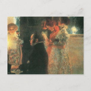 Gustav Klimt-Schubert bij Piano II Briefkaart