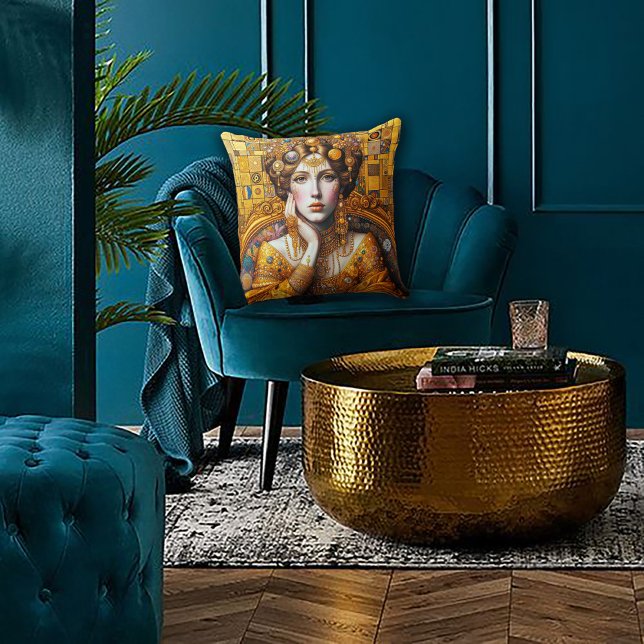 Gustav Klimt Seated Woman Kussen (Creator heeft geüpload)