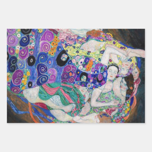 Gustav Klimt - Selectie meesterwerken Inpakpapier Vel (Voorkant 3)