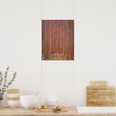 Gustav Klimt Sparrenbos Tannenwald Rode Bomen Poster (Keuken)