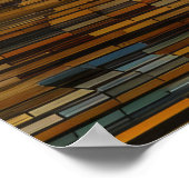 Gustav Klimt stijl landschap Poster (Hoek)