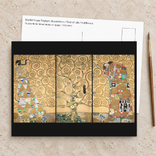 Gustav Klimt - Stoclet-fries Levensboom Briefkaart