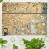 Gustav Klimt - Stoclet-fries Levensboom Theedoek (Gevouwen)