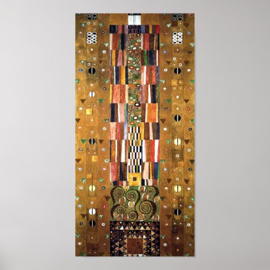 Gustav Klimt Stoclet Frieze Dekor Poster (Voorkant)