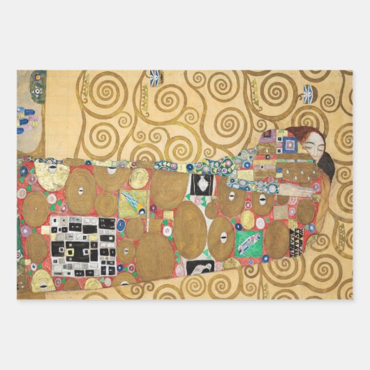 Gustav Klimt - Stoclet Frieze Tree of Life Inpakpapier Vel (Voorkant)