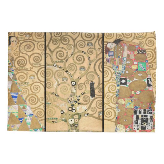 Gustav Klimt - Stoclet Frieze Tree of Life Kussensloop (Achterkant)