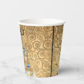 Gustav Klimt - Stoclet Frieze Tree of Life Papieren Bekers (Voorkant)