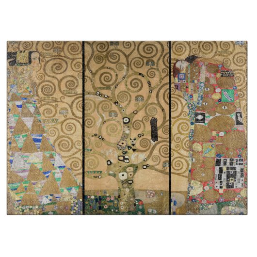Gustav Klimt - Stoclet Frieze Tree of Life Snijplank (Voorkant)