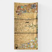 Gustav Klimt - Stoclet Frieze Tree of Life Spandoek (Verticaal)