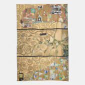 Gustav Klimt - Stoclet Frieze Tree of Life Theedoek (Verticaal)