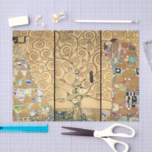 Gustav Klimt - Stoclet Frieze Tree of Life Tissuepapier (Craft)