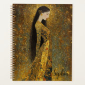 Gustav Klimt Style Regal Woman Planner (Voorkant)