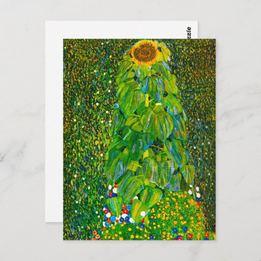 Gustav Klimt Sunflower Briefkaart (Voorkant / Achterkant)