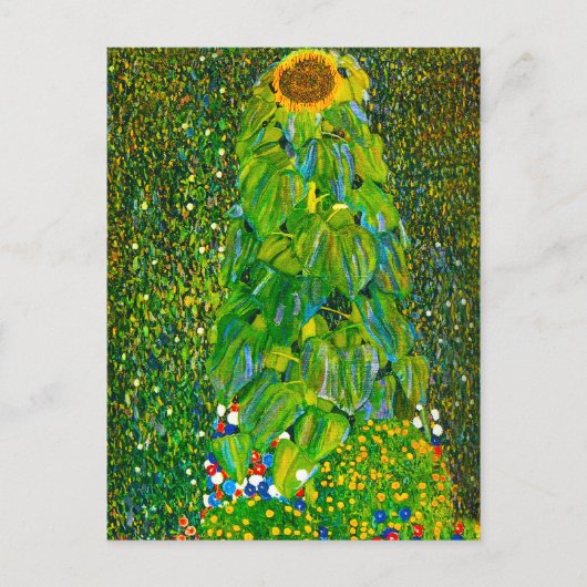 Gustav Klimt Sunflower Briefkaart (Voorkant)