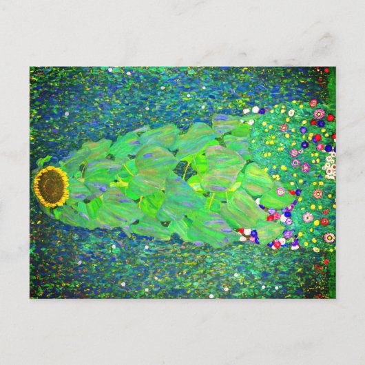 Gustav Klimt Sunflower Briefkaart (Voorkant)