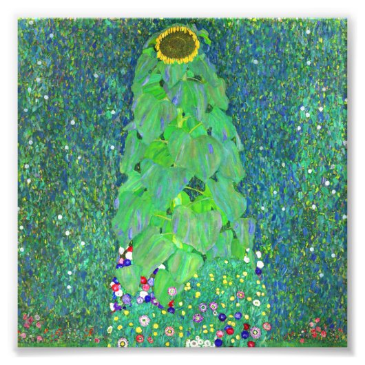 Gustav Klimt Sunflower Foto Afdruk (Voorkant)