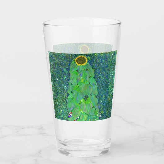 Gustav Klimt Sunflower Glas (Voorkant)