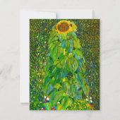 Gustav Klimt Sunflower Invitations Kaart (Voorkant)
