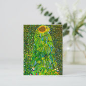 Gustav Klimt Sunflower Invitations Kaart (Staand voorkant)
