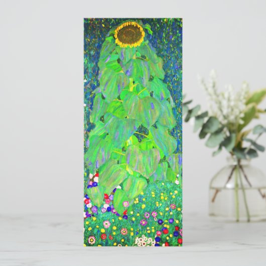 Gustav Klimt Sunflower Kaart (Staand voorkant)