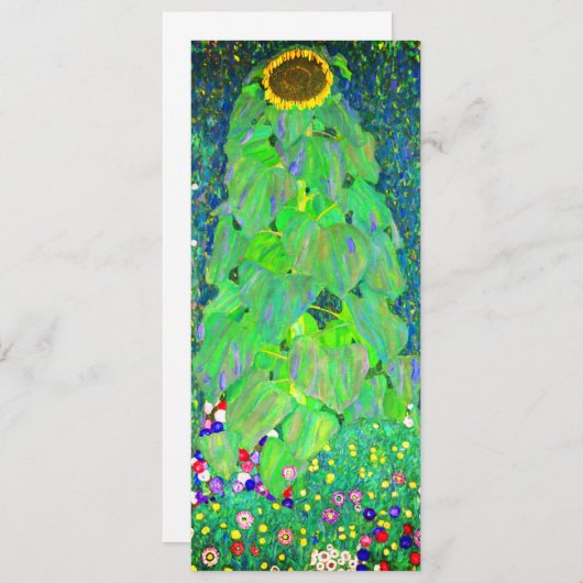 Gustav Klimt Sunflower Kaart (Voorkant / Achterkant)
