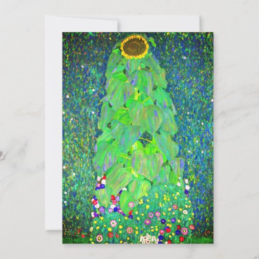 Gustav Klimt Sunflower Kaart (Voorkant)