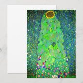 Gustav Klimt Sunflower Kaart (Voorkant / Achterkant)