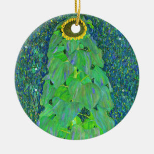 Gustav Klimt Sunflower Keramisch Ornament
