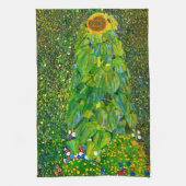 Gustav Klimt Sunflower Kitchen Towel Theedoek (Verticaal)
