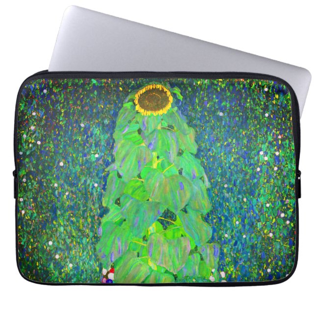Gustav Klimt Sunflower Laptop Sleeve (Voorkant)