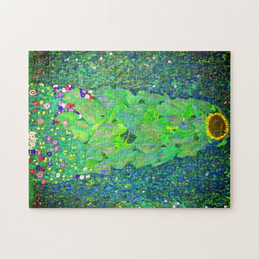 Gustav Klimt Sunflower Legpuzzel (Horizontaal)