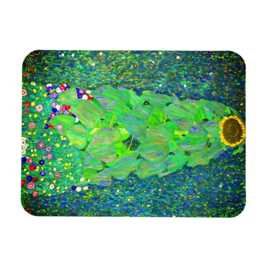 Gustav Klimt Sunflower Magneet (Horizontaal)