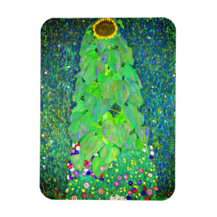 Gustav Klimt Sunflower Magneet