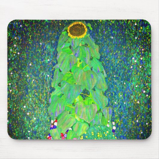 Gustav Klimt Sunflower Muismat (Voorkant)