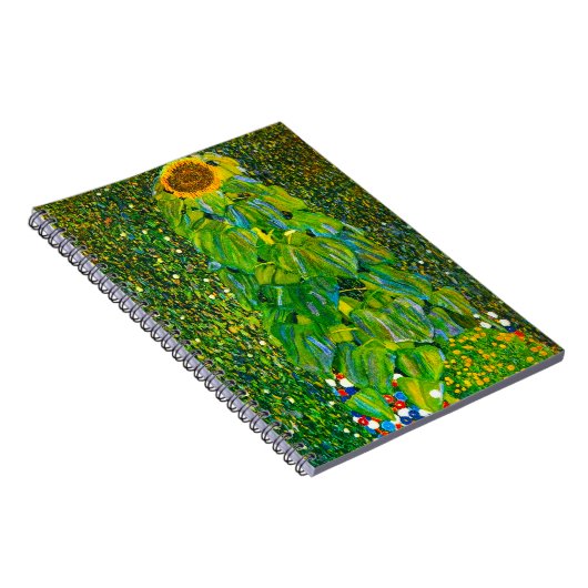 Gustav Klimt Sunflower notebook Notitieboek (Rechterzijde)