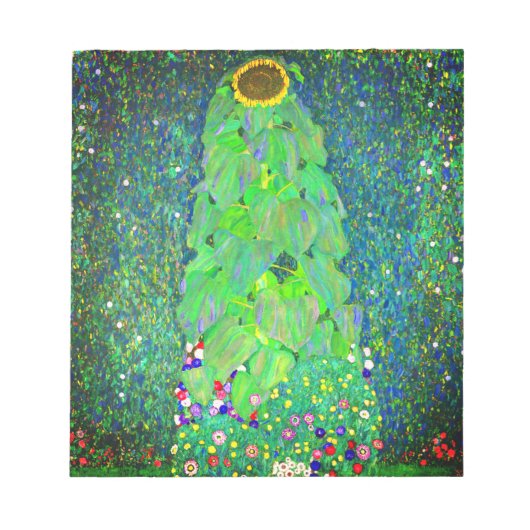 Gustav Klimt Sunflower Notitieblok (Voorkant)