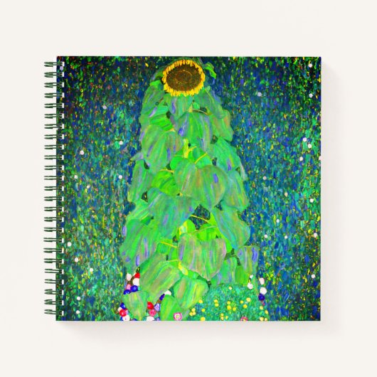 Gustav Klimt Sunflower Notitieboek (Voorkant)