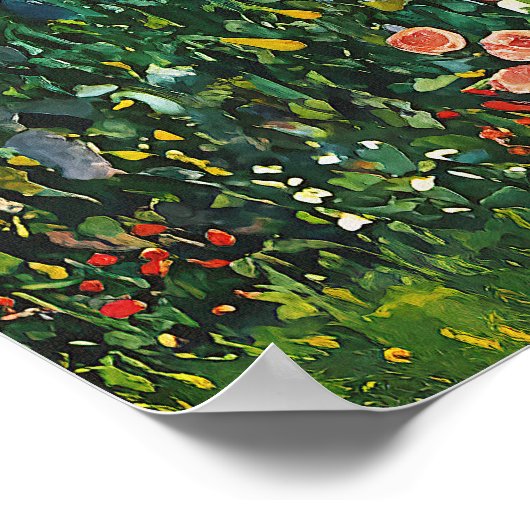 Gustav Klimt Sunflower Poster (Hoek)