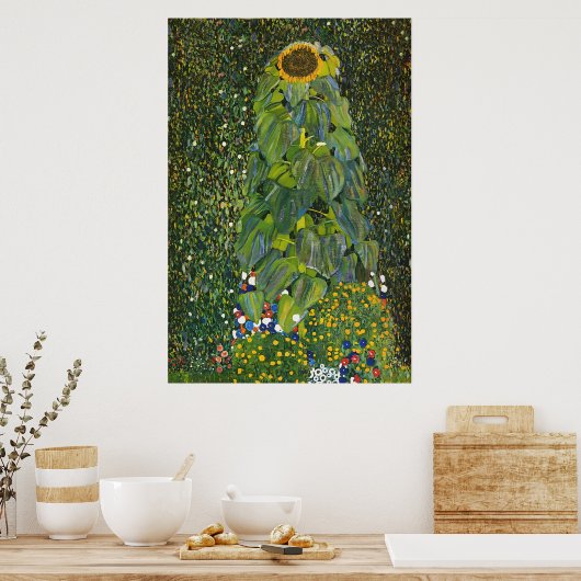 Gustav Klimt Sunflower Poster (Keuken)