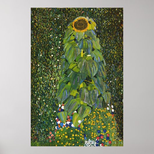 Gustav Klimt Sunflower Poster (Voorkant)