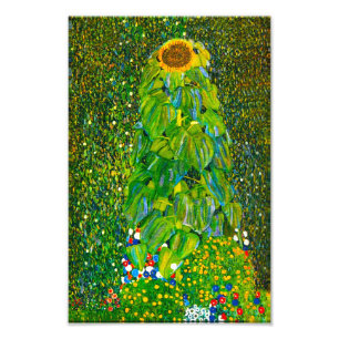 Gustav Klimt Sunflower Print Foto Afdruk