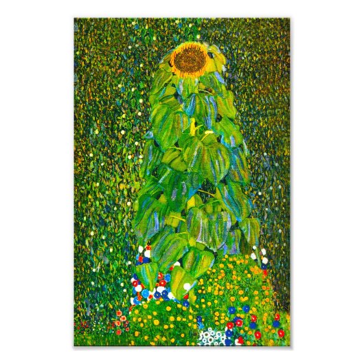 Gustav Klimt Sunflower Print Foto Afdruk (Voorkant)