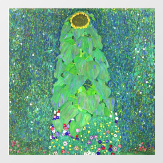 Gustav Klimt Sunflower Raamsticker (Vel)