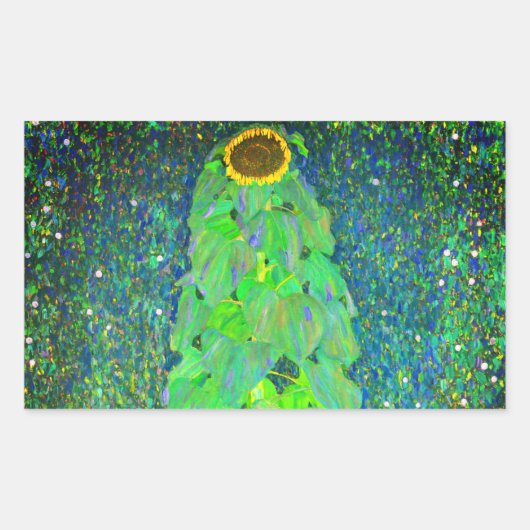 Gustav Klimt Sunflower Rechthoekige Sticker (Voorkant)