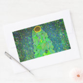 Gustav Klimt Sunflower Rechthoekige Sticker (Envelop)