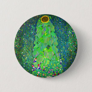 Gustav Klimt Sunflower Ronde Button 5,7 Cm