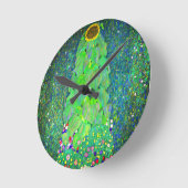 Gustav Klimt Sunflower Ronde Klok (Hoek)