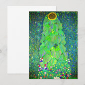 Gustav Klimt Sunflower Save The Date (Voorkant / Achterkant)