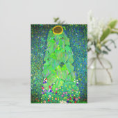 Gustav Klimt Sunflower Save The Date (Staand voorkant)